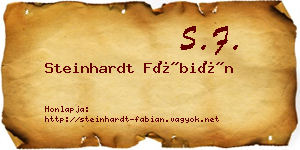 Steinhardt Fábián névjegykártya